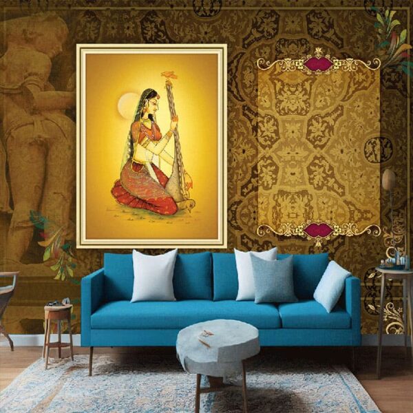 "Traditional Indian Heritage Wallpaper for Modern Spaces" - Image 5