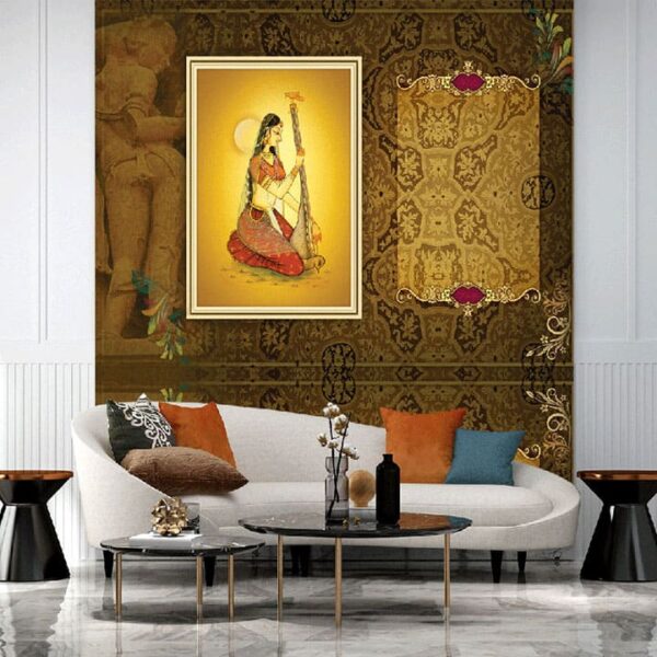 "Traditional Indian Heritage Wallpaper for Modern Spaces" - Image 4