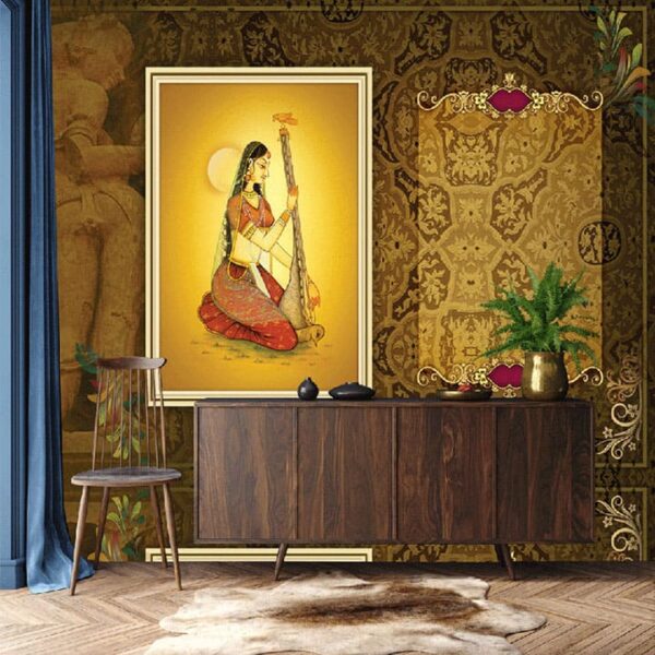 "Traditional Indian Heritage Wallpaper for Modern Spaces" - Image 3