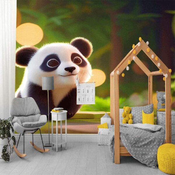 "Cute Baby Panda Wallpaper for Kids Room" - Image 6