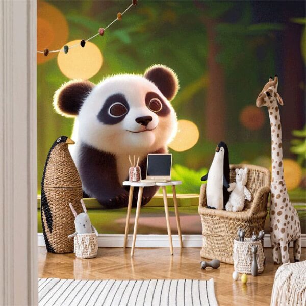 "Cute Baby Panda Wallpaper for Kids Room" - Image 5