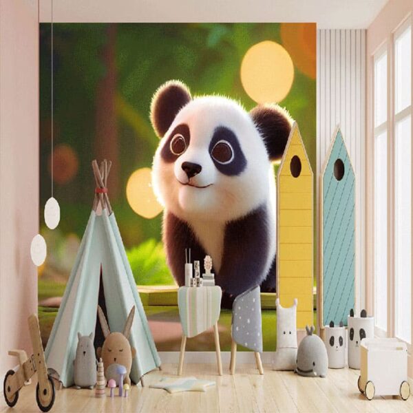 "Cute Baby Panda Wallpaper for Kids Room" - Image 4