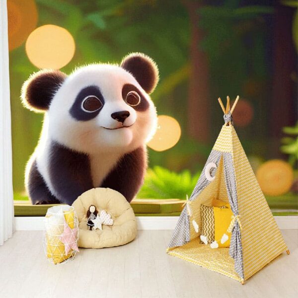 "Cute Baby Panda Wallpaper for Kids Room" - Image 3