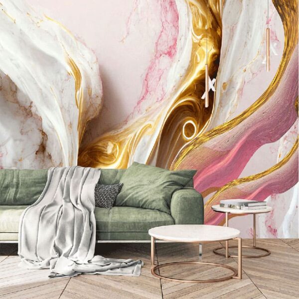 "UV Printed Pink Gold Marble Effect" - Image 6