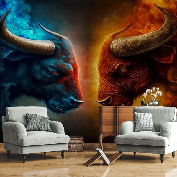 "Heat vs Cold Animal Abstract Wallpaper"