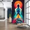 "Abstract Energy Chakra Mandala 3D Wall Design" - Image 5