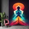 "Abstract Energy Chakra Mandala 3D Wall Design" - Image 4