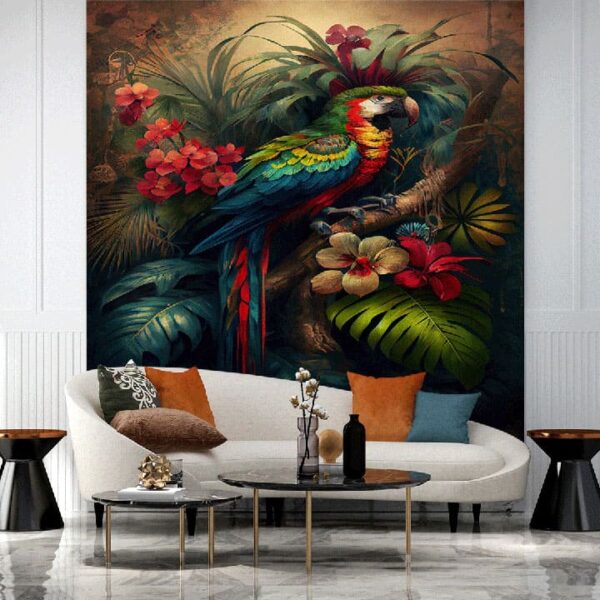 "Vibrant Palm Tree Wall Decor" - Image 5