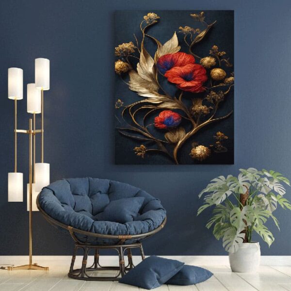 "Classic Floral Canvas Art for Home Decor" - Image 4