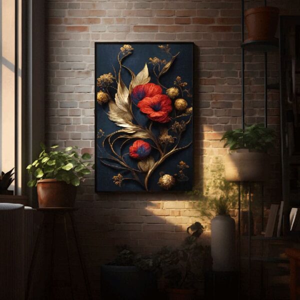 "Classic Floral Canvas Art for Home Decor" - Image 3