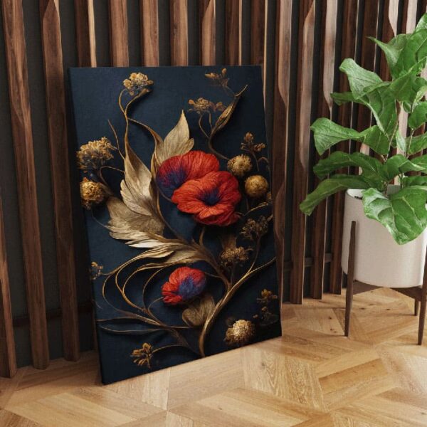 "Classic Floral Canvas Art for Home Decor" - Image 2