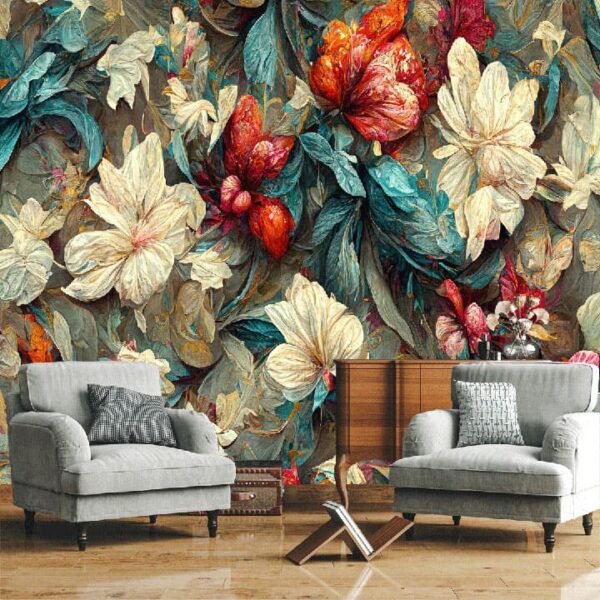 "Artistic Floral Ornament Wallpaper" - Image 5