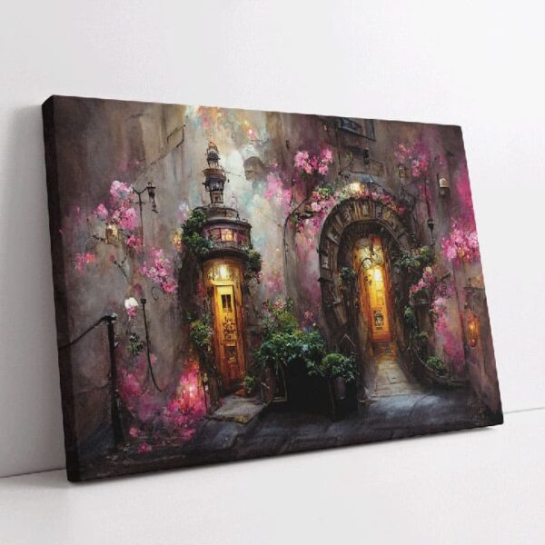 "Fantasy Cityscape with Enchanted Doors" - Image 7