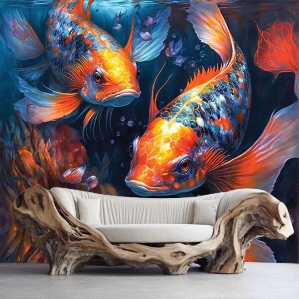 "Underwater Koi Carp Art Wallpaper" - Image 5