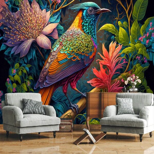 "Tropical Bird Fantasy Wallpaper" - Image 6