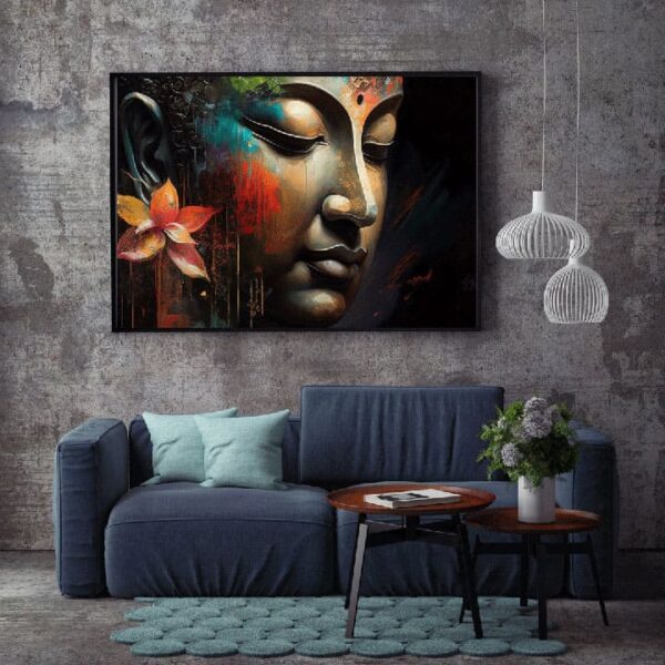 "Calm Buddha Canvas Wall Art for Peaceful Interiors" - Image 6