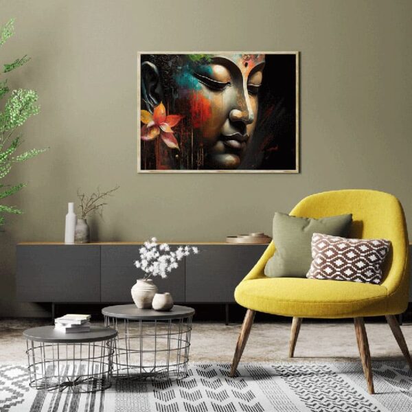 "Calm Buddha Canvas Wall Art for Peaceful Interiors" - Image 5