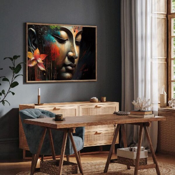 "Calm Buddha Canvas Wall Art for Peaceful Interiors" - Image 4