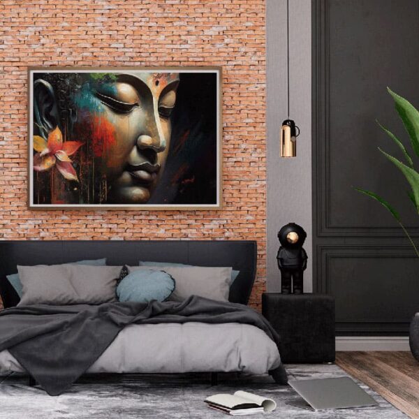 "Calm Buddha Canvas Wall Art for Peaceful Interiors" - Image 3