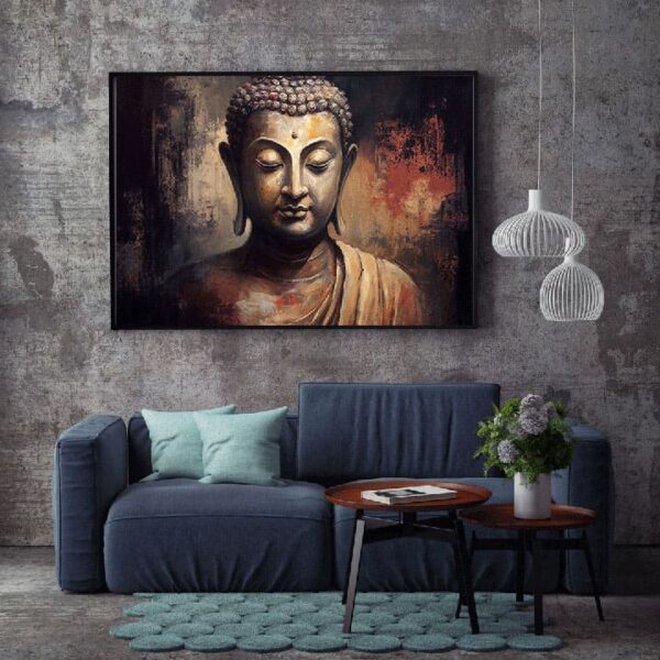 "Buddha Meditation Canvas Art for Tranquil Interiors" - Image 6