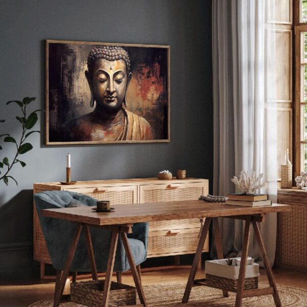 "Buddha Meditation Canvas Art for Tranquil Interiors" - Image 4