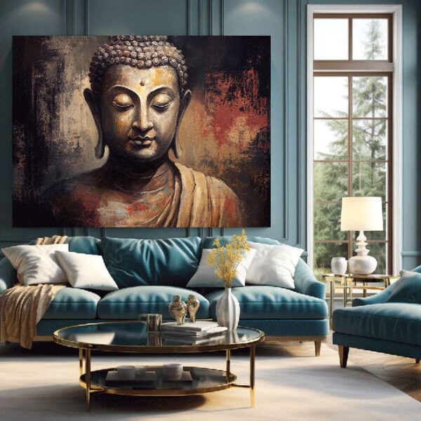 "Buddha Meditation Canvas Art for Tranquil Interiors" - Image 3