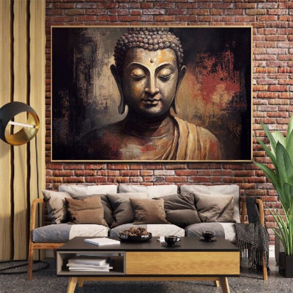 "Buddha Meditation Canvas Art for Tranquil Interiors" - Image 2