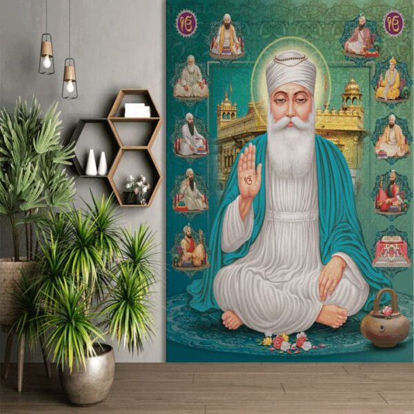 "Guru Nanak and Golden Temple Wallpaper" - Image 4