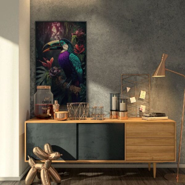 "Toucan Tropical Canvas Art for Modern Homes" - Image 4