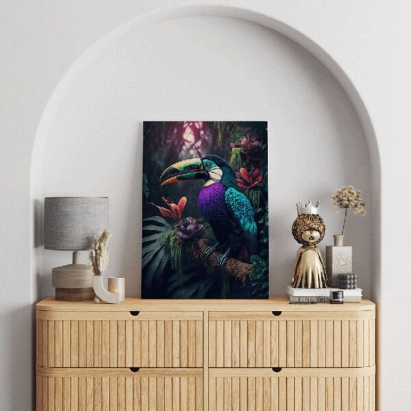 "Toucan Tropical Canvas Art for Modern Homes" - Image 3