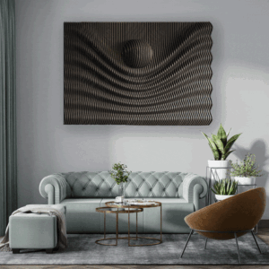 Unique 3D Parametric Wall Art for Living Rooms