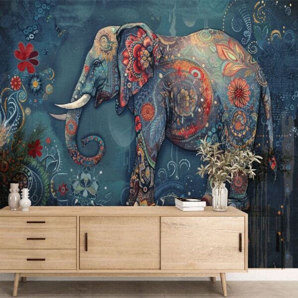 "Artistic Elephant Wallpaper" - Image 2