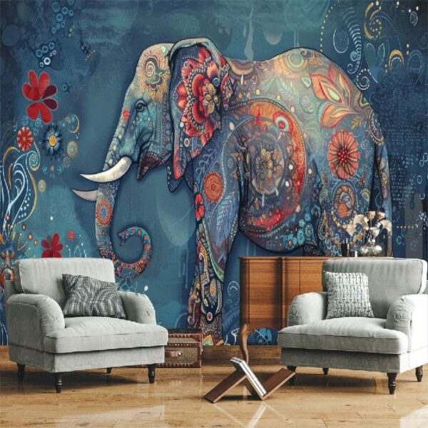 "Artistic Elephant Wallpaper" - Image 4