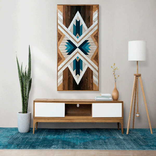 "Modern Boho Wooden Art" - Image 3