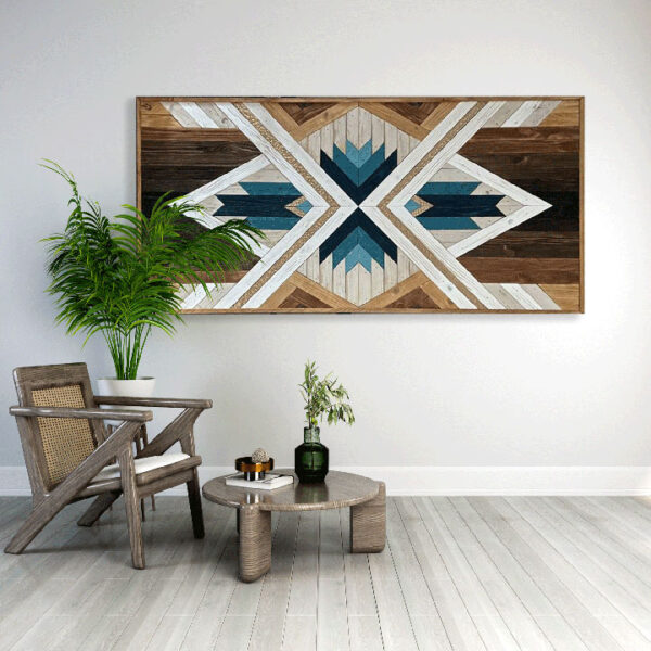 "Modern Boho Wooden Art" - Image 2