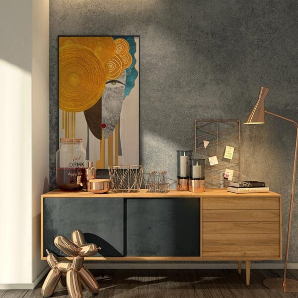 Modern abstract geometry painting – a stunning hand-painted beauty for home & office decor.